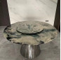 Green marble  dinner table